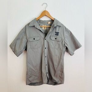 Redhead Brand Co. Mens Lg Wishin I Was Fishin Cotton Button Down